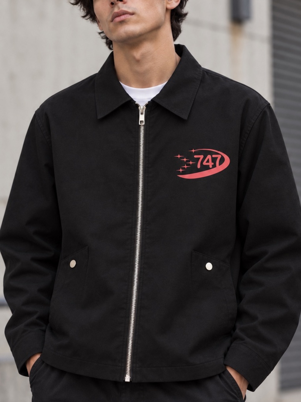 NWT Anti Social Social Club 747 Coaches Jacket Black Pink Size L ASSC